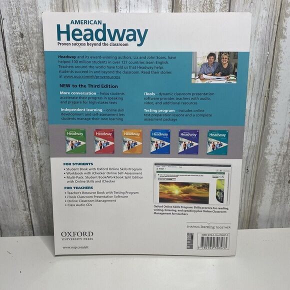 American Headway Third Edition: Level 5 Student Book & Workbook (W/ Access Code) - Picture 3 of 12